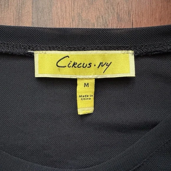 Circus NY Ruched Top Whimsigoth Fairygrunge Goth Emo Black Sheer‎ Mesh 90s Y2K M - Picture 15 of 16